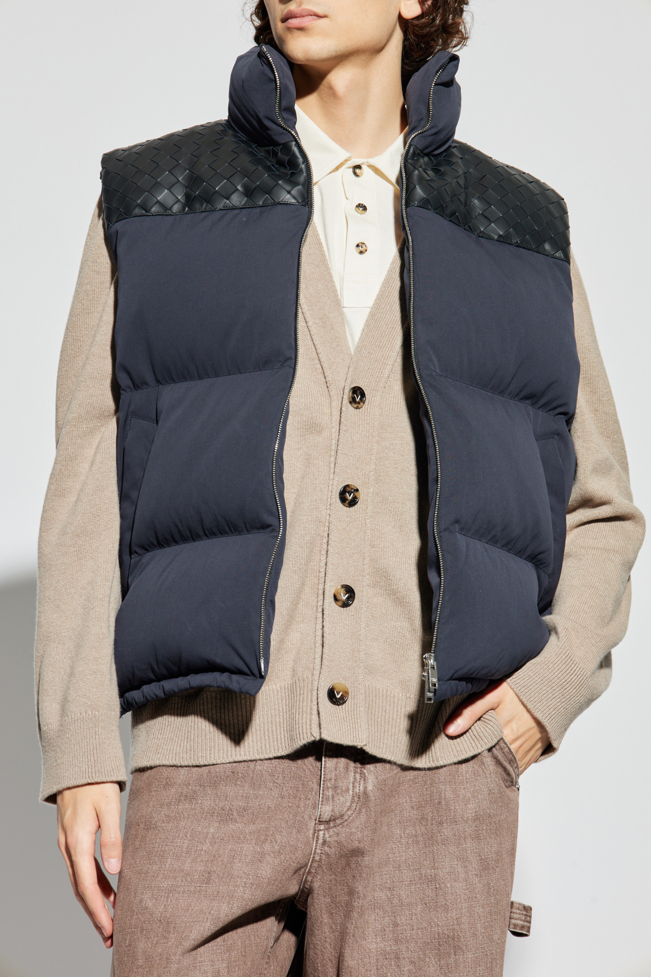 BOTTEGA VENETA 23FW Leather Gilet